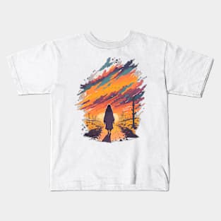 escape at sunset Kids T-Shirt